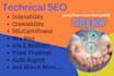 do top notch technical SEO and fix the websites issues