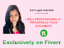 proofread, edit, or rewrite your book, article or document
