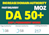 increase moz domain authority with high quality backlinks