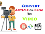 convert article to video with voice over