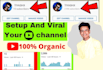 create and setup youtube channel with logo, art and full SEO