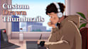 design custom drawn, illustrated youtube thumbnails
