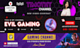 design a unique n epic youtube banner