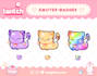 draw cute sub badges for twitch, discord