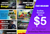 design simple facebook post and youtube thumbnail for you