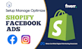 setup shopify facebook ads campaign, advertising, marketing for your business