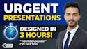 create an urgent presentation or pitch deck within a tight deadline