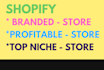 make top niche shopify stores with free mobile apps