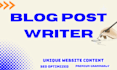 be your SEO website article and blog post writer
