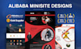 offer professional alibaba minisite design and services