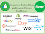 do woocommerce, wordpress,shopify, ecommerce, magento products upload