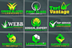 do modern landscape and lawn care business logo design