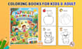draw bold and easy coloring book pages for kids and adults