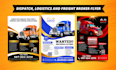 do truck dispatch freight broker flyer and marketing materials