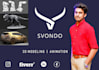 create awesome any kind of 3d modelling or animation