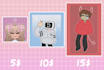 draw your roblox avatar in a cute chibi style