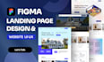 do real estate landing page , figma website design