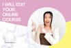 edit your elearning course video