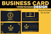 design elegant double sided business card print ready files