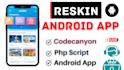 reskin, redesign, your codecanyon app in a cheap rate
