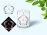 do luxury candle label , candle logo and product label