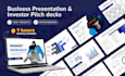 design business powerpoint presentation or prezi or investor pitch deck