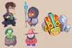draw 2d game characters, animation and game assets