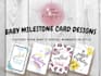 design adorable baby milestone cards, pregnancy cards