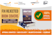 fix, format, modify, resize book cover for amazon KDP ingramspark lulu
