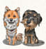 make cute pets illustrations,caricature