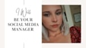 be your social media content manager