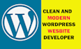 create a clean and modern wordpress website design