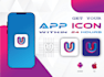 design modern app icon logo