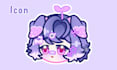 draw cute chibi style icon for profile, stream and stickers
