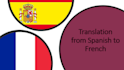 do translation from spanish to french