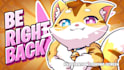 design animated chatting, starting soon and brb screen for kick, vtuber streamer