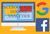 install facebook pixel and google analytics on your website