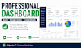 create a professional dashboard in excel, power bi, or looker studio