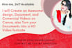 create an awesome design, document, and video on canva