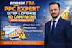 setup, manage, optimize amazon PPC ad campaign,  audit amazon