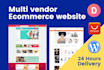 build multi vendor ecommerce woocommerce website