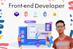 do front end development in HTML CSS javascript bootstrap