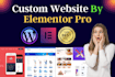 design your modern wordpress website using elementor pro