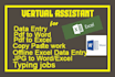 data entry and copy paste job