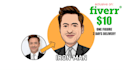 cartoon logo portrait big head