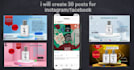 create social media posts design,banner and cover page