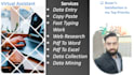 do excel data entry, web search, copy paste, virtual asistance,excel, word ,