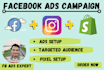 setup your fb ads, facebook pixel and instagram advertising