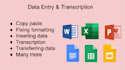 data entry and transcription jobs