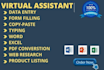 be your virtual assistant for data entry word excel web research typing